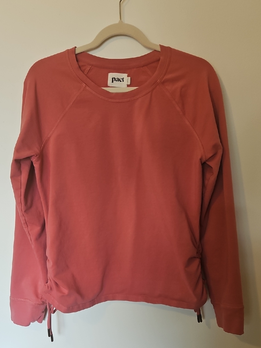 Pact L Crewneck with Side Drawstrings